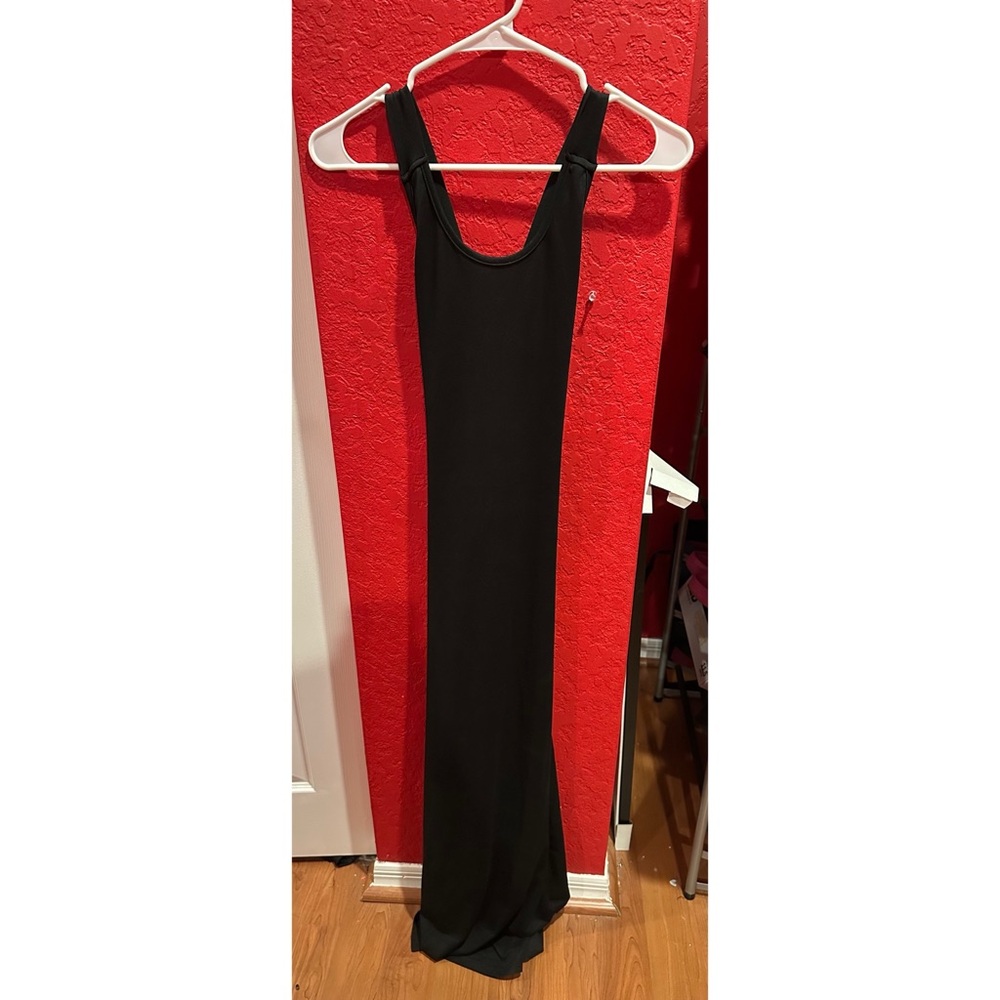 Shein Elegant Black Maxi Dress